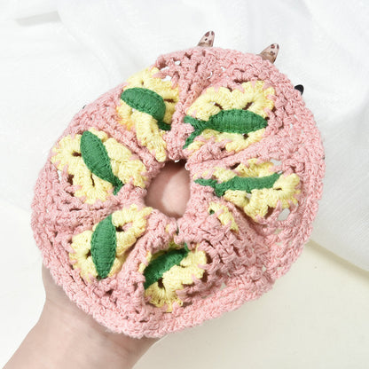 Bohemian Handmade Crochet Colorful Scrunchies