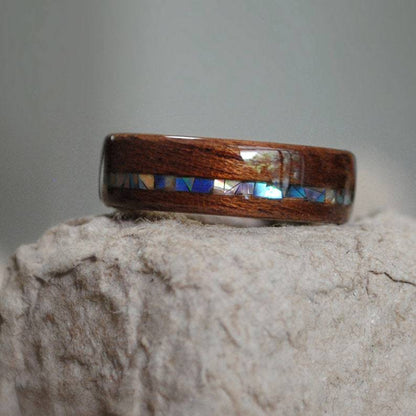 Handmade Natural Wooden Band Ring