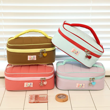 Simple Large Capacity Portable Makeup Bag