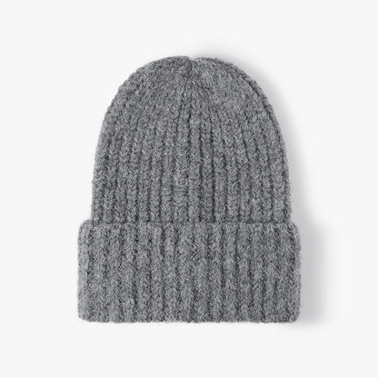 Simple Solid Color Knit Hat Lengthen Beanie