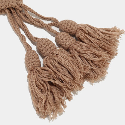 Cute Weave Tassel Cute Knit Cap