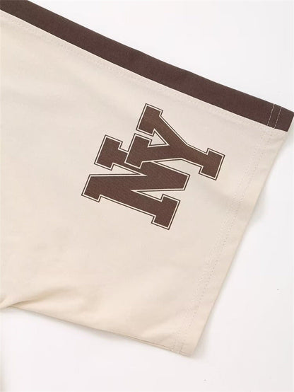 Trendy Short Sleeve Letter Printed T-Shirt