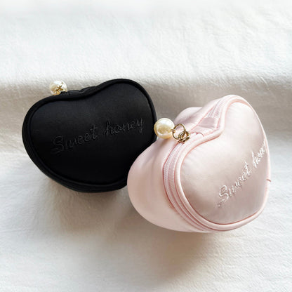 Cute Letter Embroidered Jewelry Case