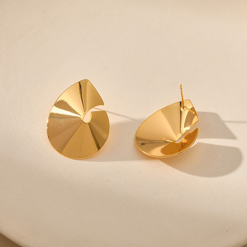 Simple Irregular Drop Stud Earrings