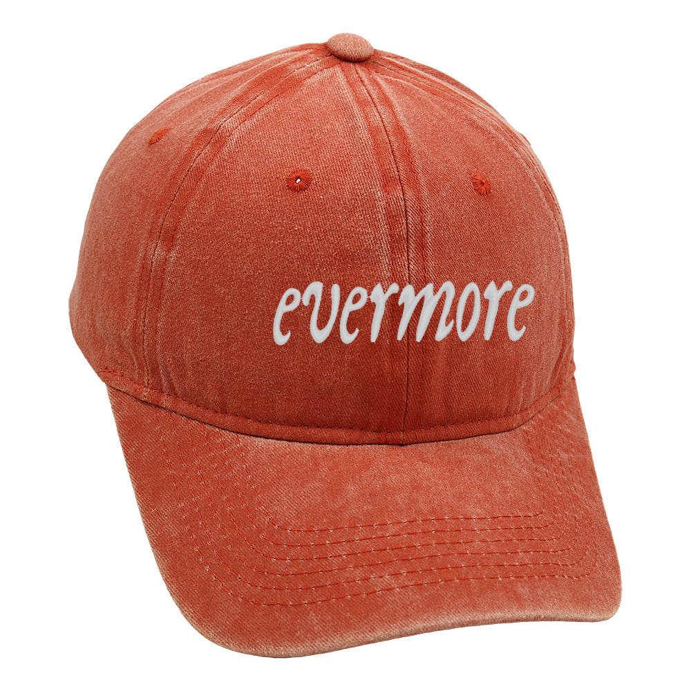 Distressed Letter Embroidered Baseball Caps
