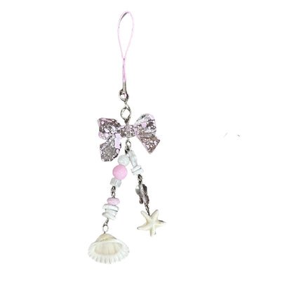 Cute Pink Butterfly Starfish Bag Charm