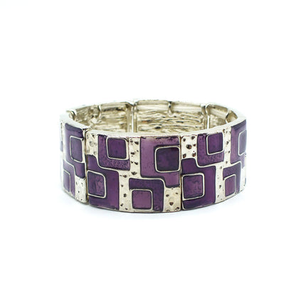 Stylish Color Block Enamel Bracelet