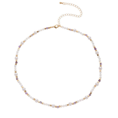 Pearl Shell Layered Simple Necklaces