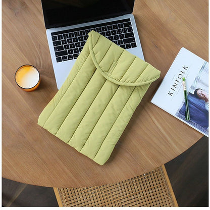 Solid Color Padded Simple Laptop Ipad Bag