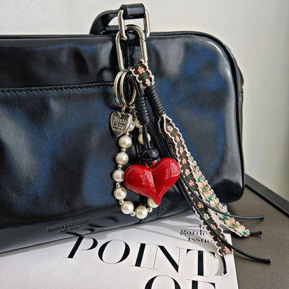 Tassel Braided Rope Keychain Bag Charm