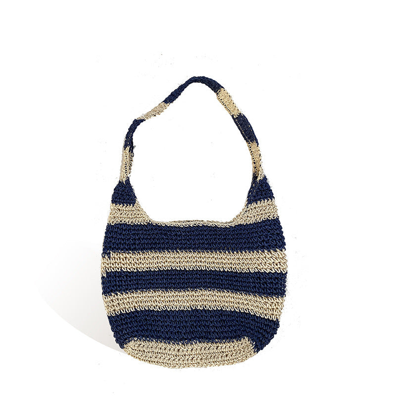 Large Beach Stripe Woven Bag