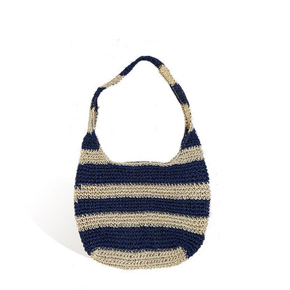 Large Beach Stripe Woven Bag