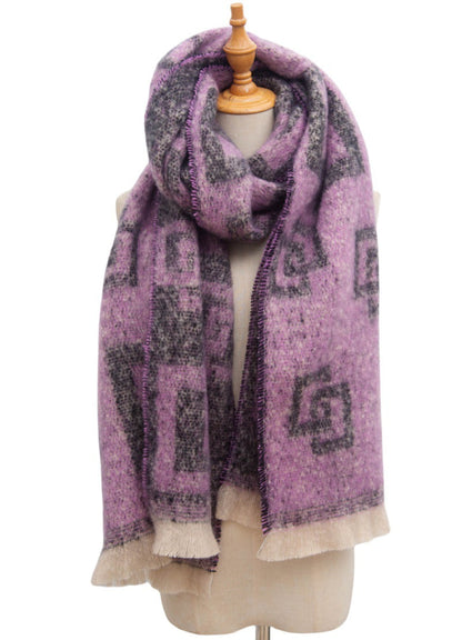 Plaid Vintage Print Scarves