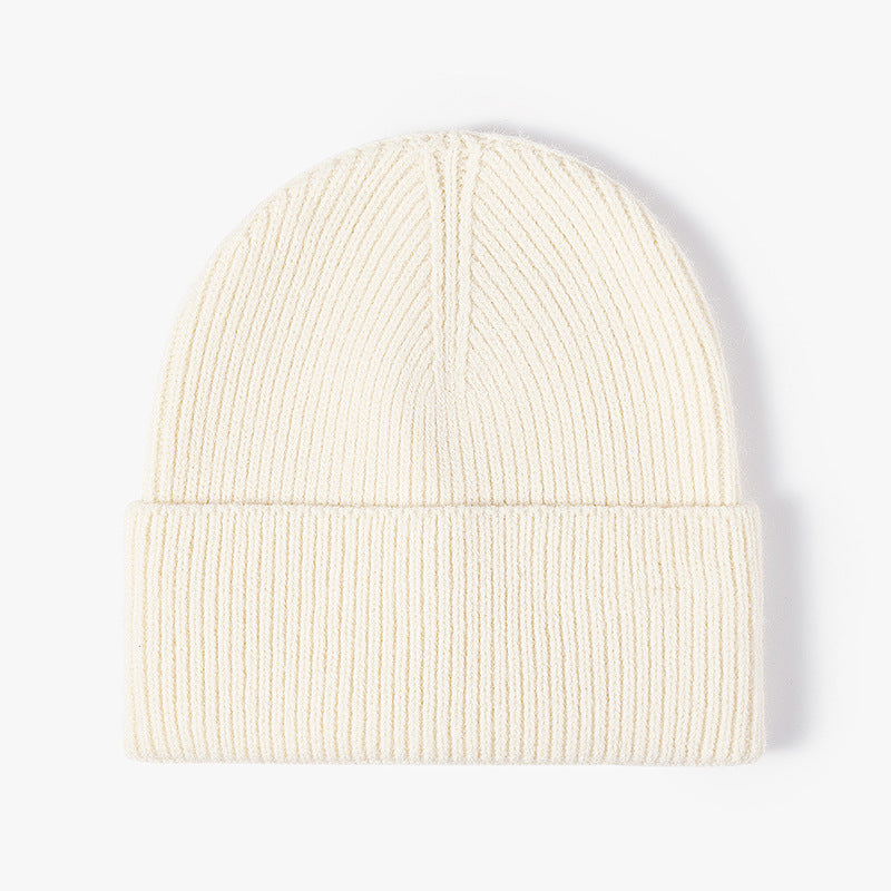 Solid Color Large Size Knit Beanie