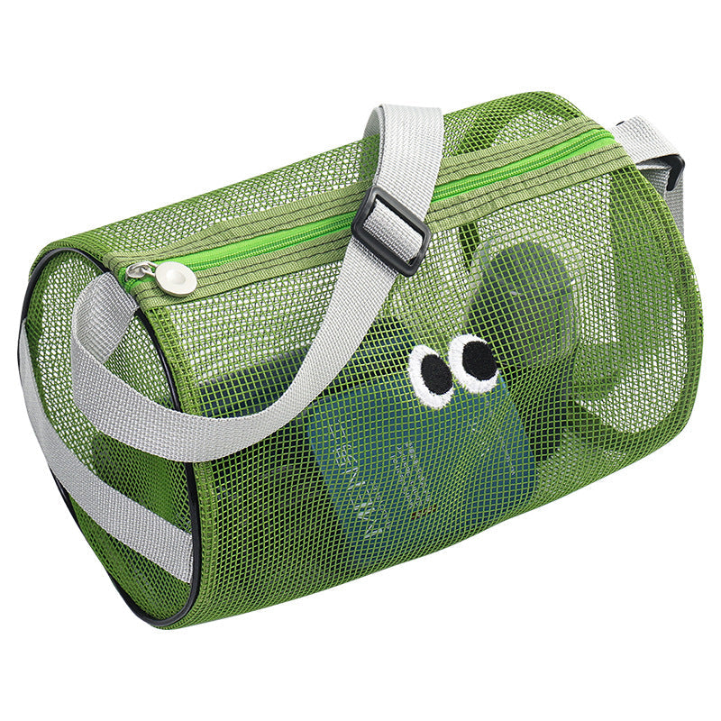 Solid Color Large Capacity Mesh Shoulder Bags