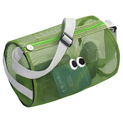 Solid Color Large Capacity Mesh Shoulder Bags