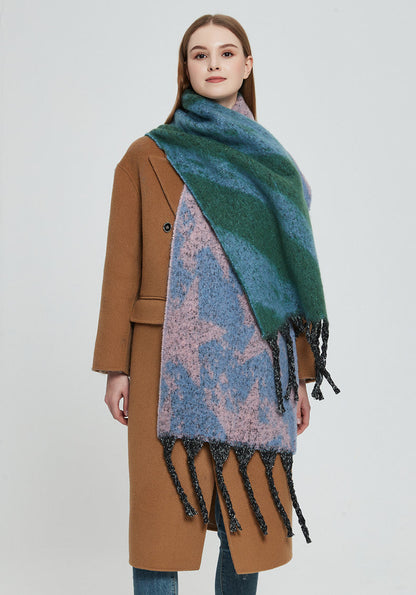 Patchwork Color Star Print Scarves