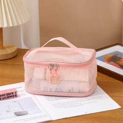 Solid Color Foldable Organizer Tote Bag