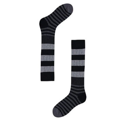 Color Block Striped Long Slouch Socks