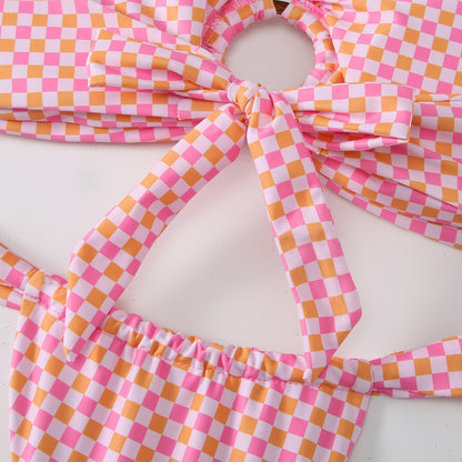 2PCS Flower Print Strapless Sexy Swimwear