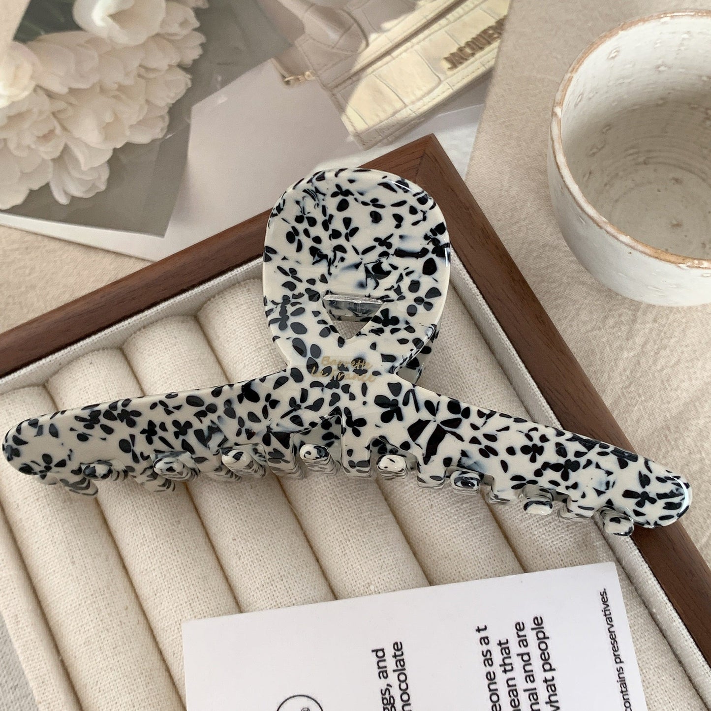 Simple Letter Multicolor Claw Clip