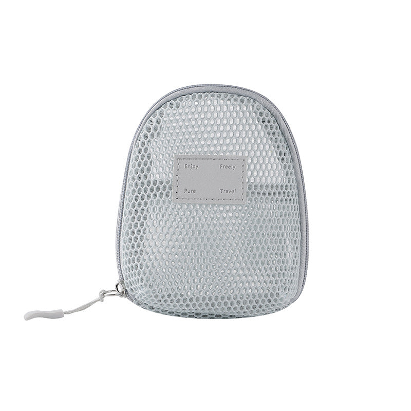 Solid Color Mesh Mini Make Up Bags