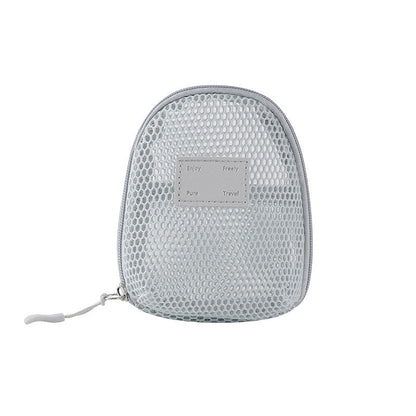 Solid Color Mesh Mini Make Up Bags