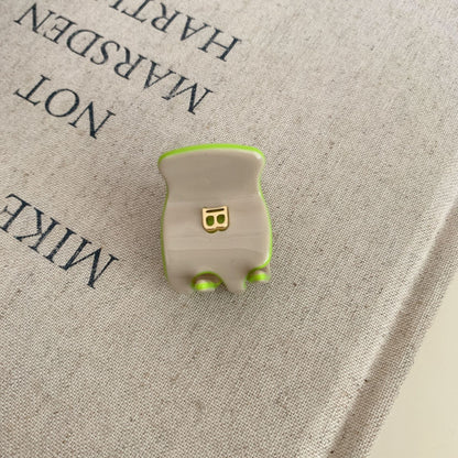 Simple Letter Acetate Hair Claw Clip
