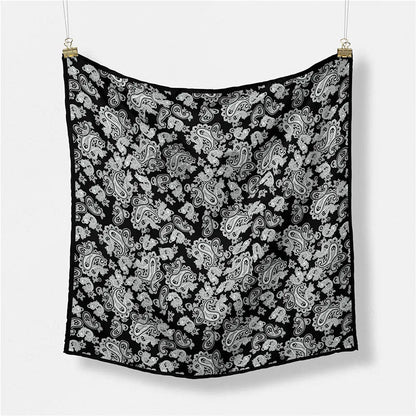 Simple Print Scarf Satin Scarf