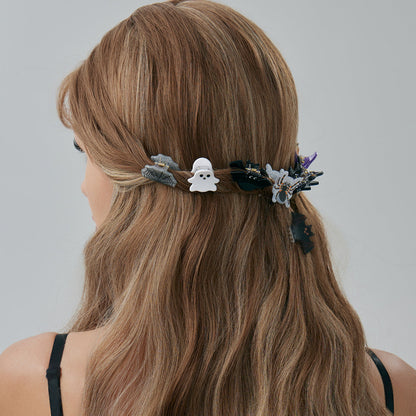 Cute Halloween Spider Ghost Mini Hair Claw