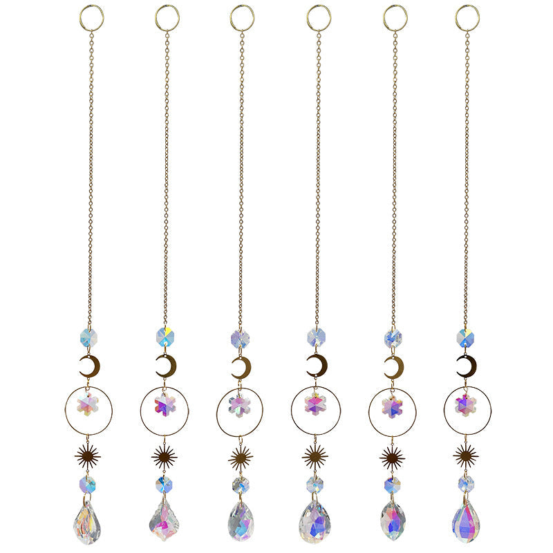 Snowflake Colorful Hanging Crystal Decoration