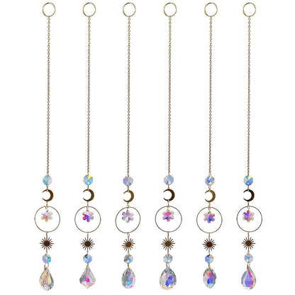 Snowflake Colorful Hanging Crystal Decoration