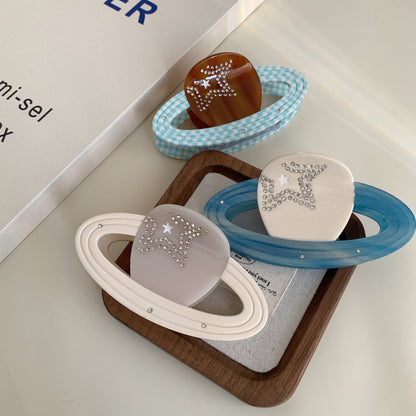 Sweet Star Rhinestone Geometric Hair Claw