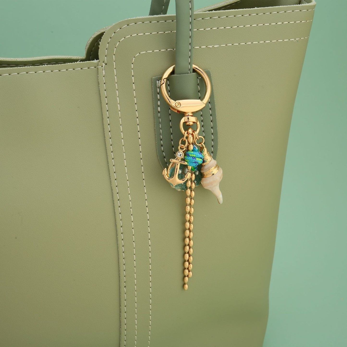 Pearl Shell Chain Bag Charms