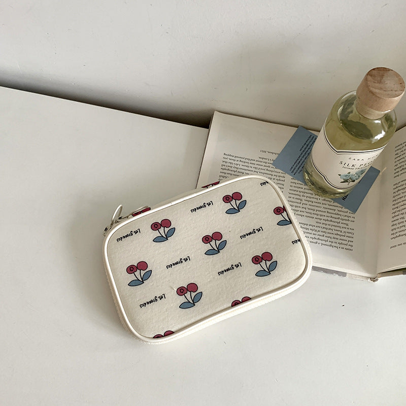 Cute Large Capacity Cherry Makeup Bag