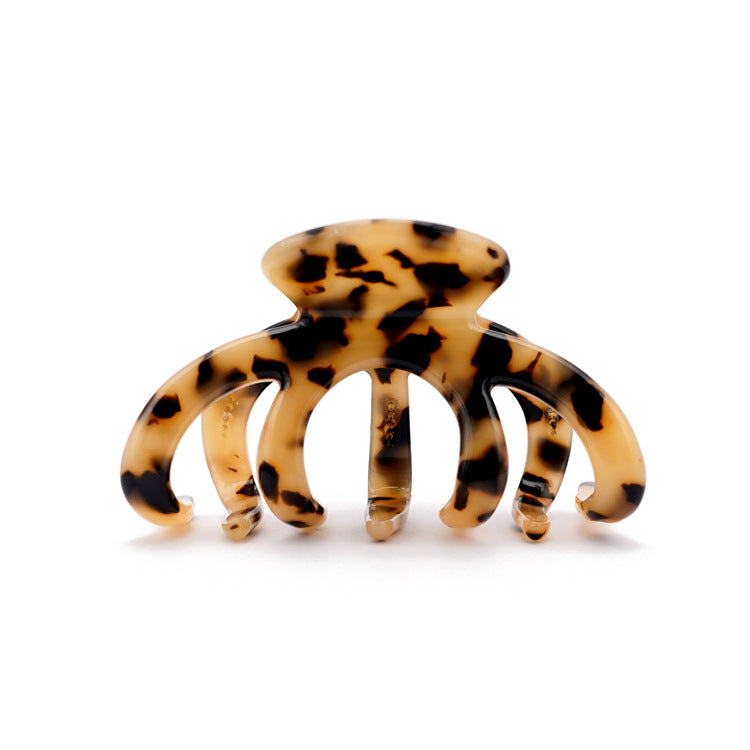 Large Cellulose Acetate Octopus Hair Claw