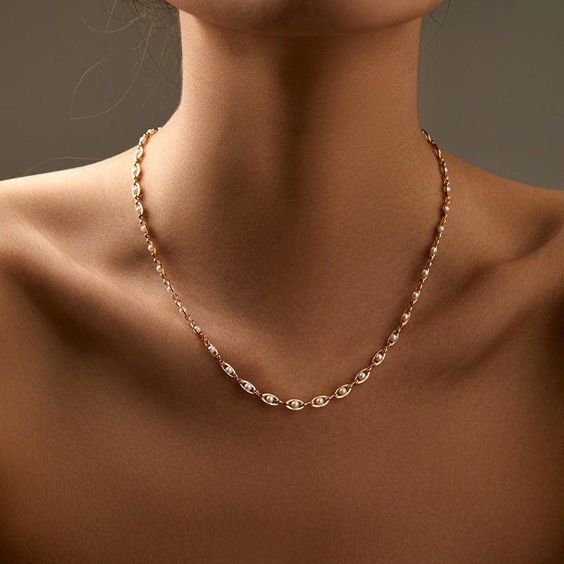 Vintage Simple Pearl Necklace