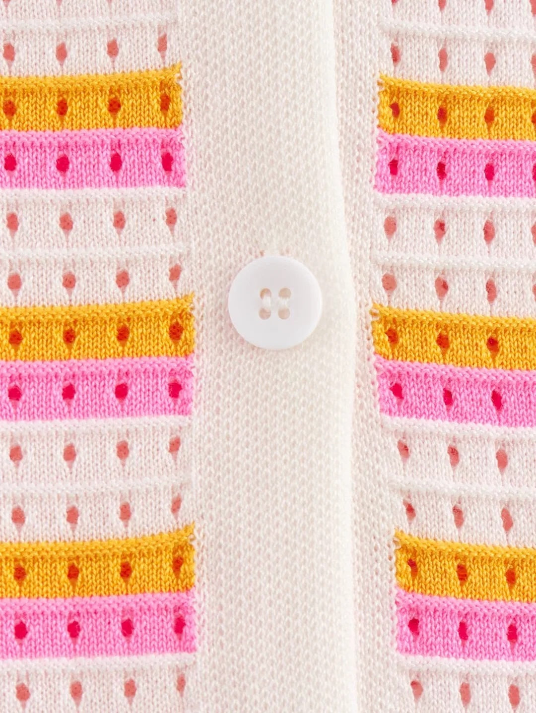 Striped Color Block Lapel Knit Sets