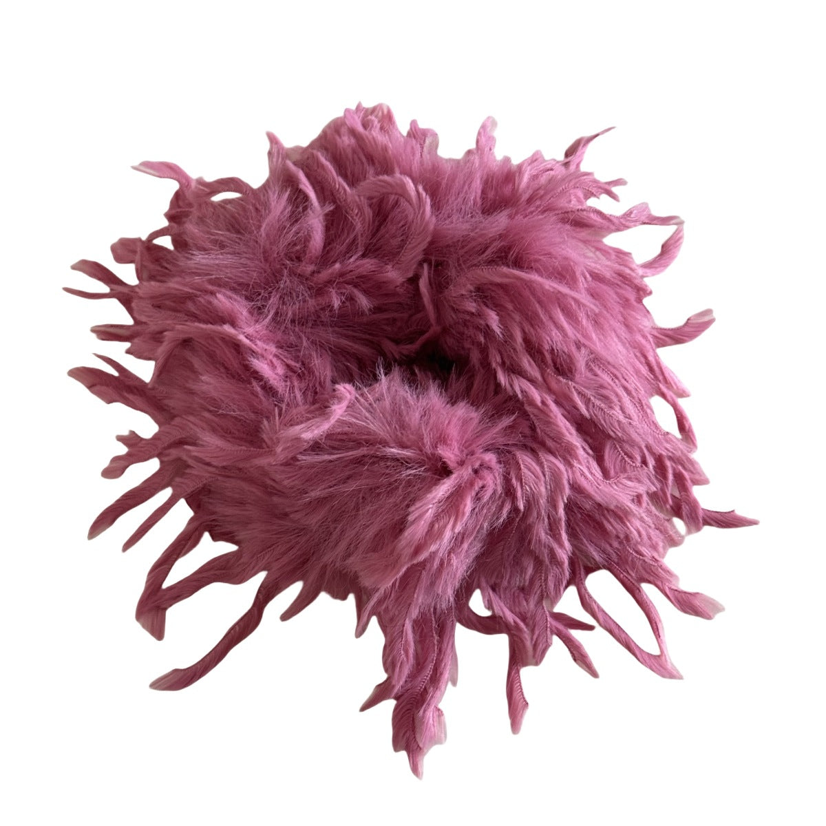 Soft Long Fuzzy Fluffy Fur Hair Tie