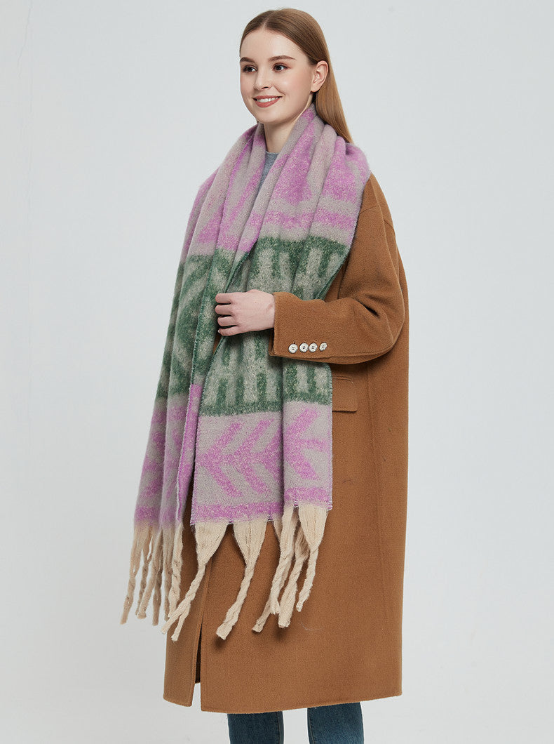 Contrast Color Print Tassel