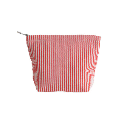 Simple Striped Color Block Makeup Bag