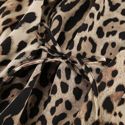 Leopard Print Loose Homewear Sets