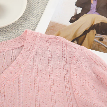 3PCS Solid Color Knit Homewear Sets