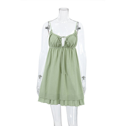 Sexy Hellow Backless Sleepwear Dress