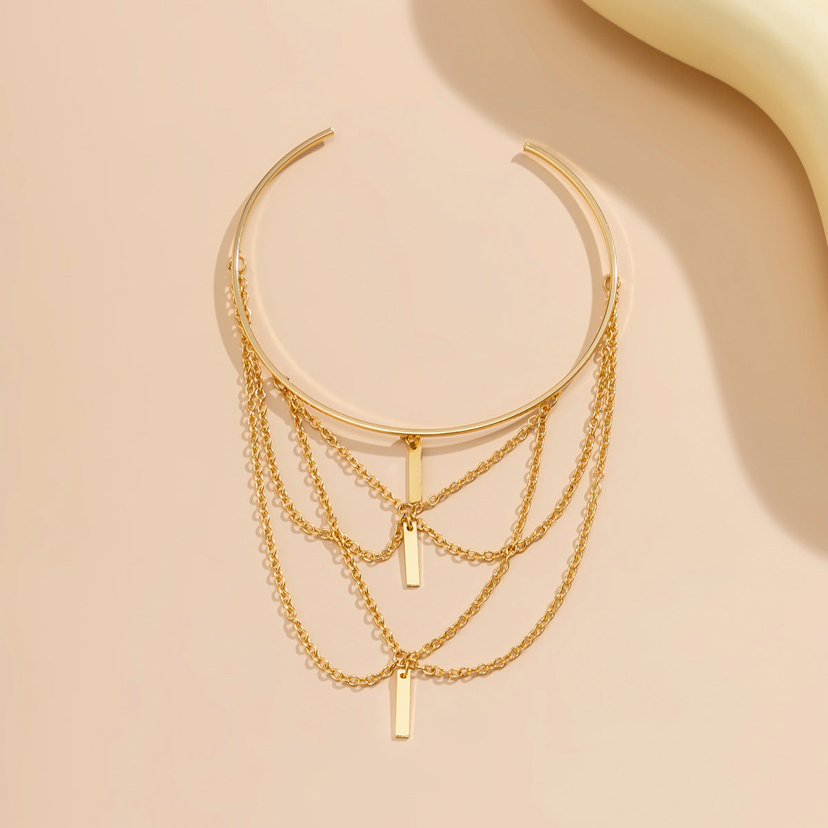 Punk Tassel Hang Chain Arm Cuff