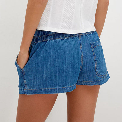 Casual Denim Pocket Dressy Shorts