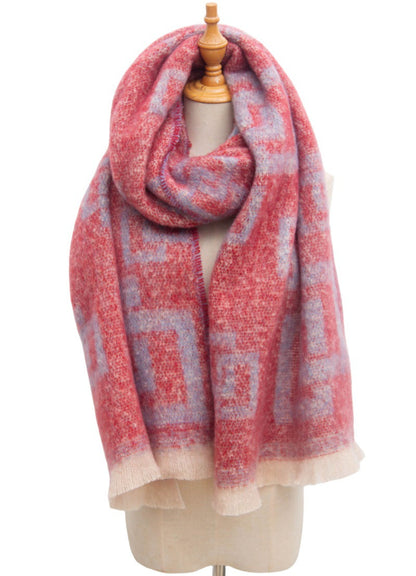 Plaid Vintage Print Scarves