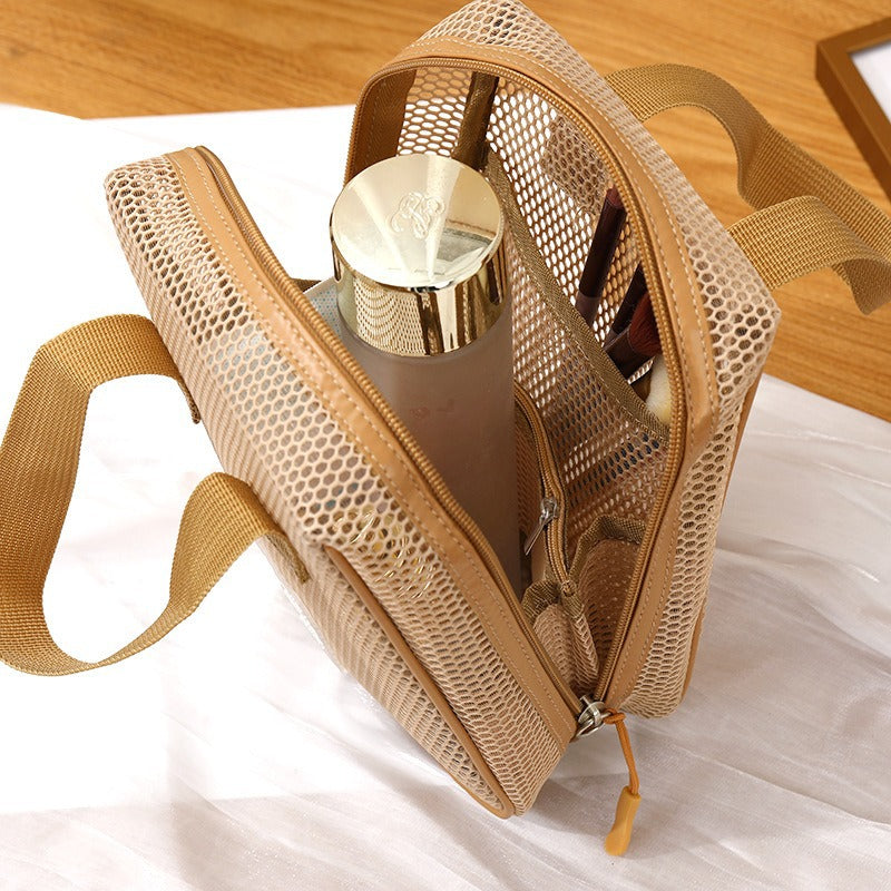 Solid Color Foldable Organizer Tote Bag