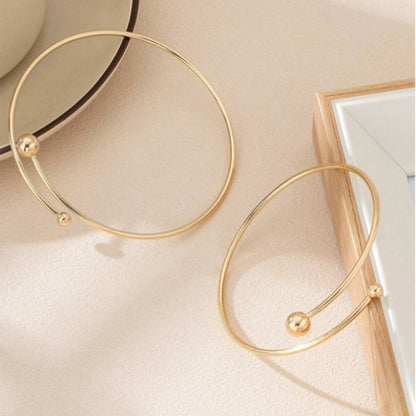 Simple Cross Ball Barcelet Arm Cuff Set