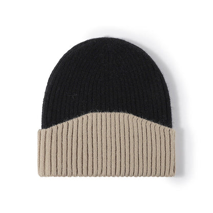 Contrast Color Simple Knit Beanie